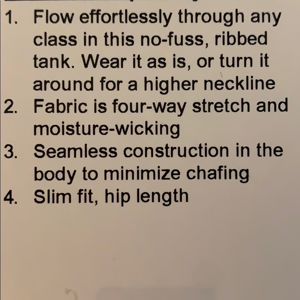 Lululemon Tank - Picture 3 of 3